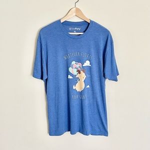 Tee Fury Whatever Floats Your Goat Funny Graphic Blue T Shirt Men’s size XL
